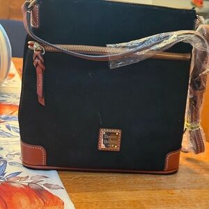 NWT - DOONEY & BOURKE BLACK SUEDE CROSSBODY